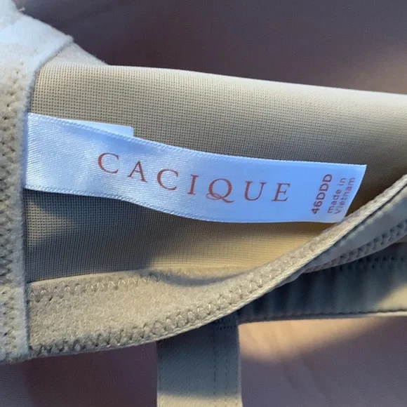 Cacique Size 46DDD (46F) Nude Color Bra EUC - Picture 6 of 8